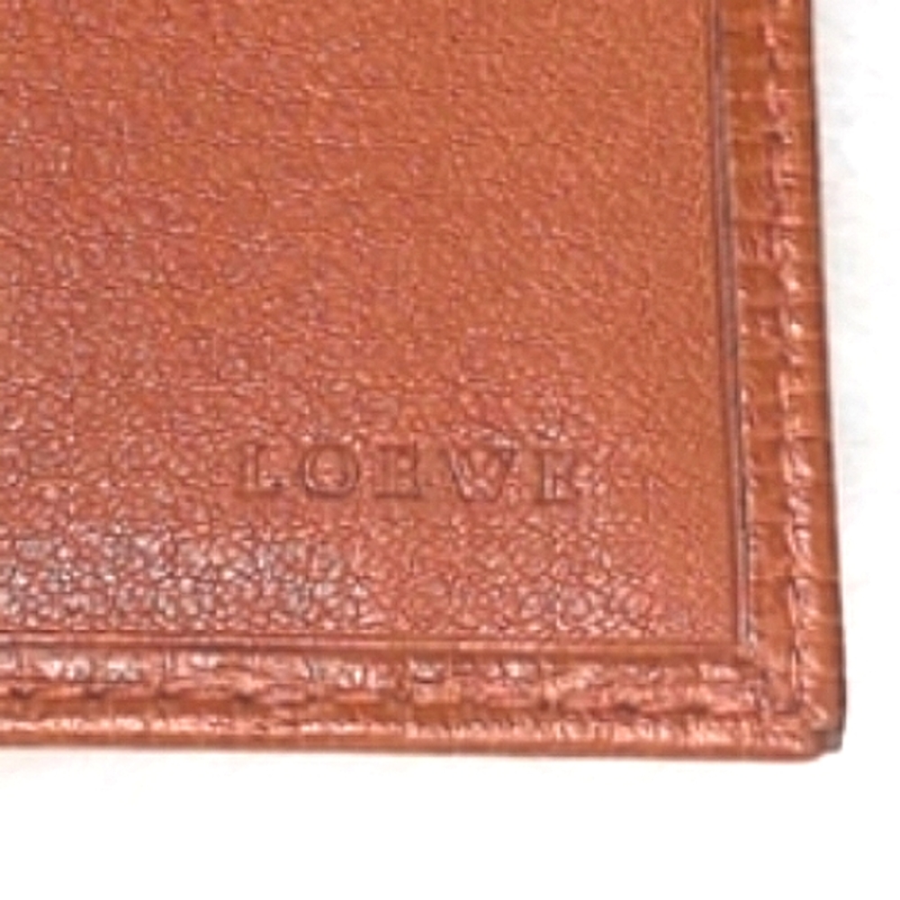 🦌  Men's LOEWE® Palladium Genuine Grain Leather Checkbook Wallet + COA NEW! - Picture 14 of 16